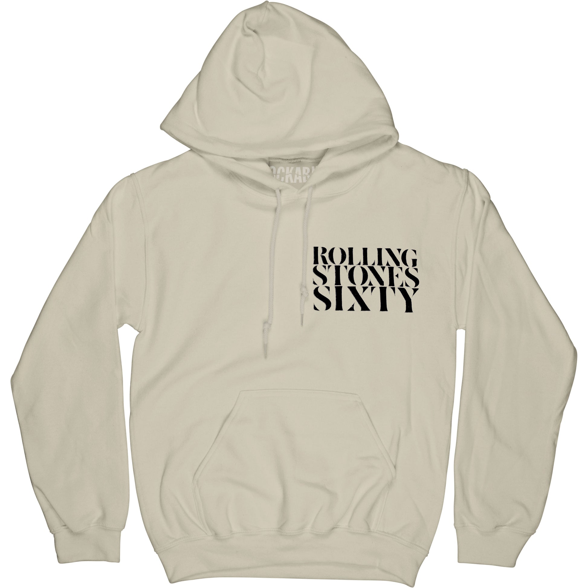 Rolling Stones Sixty Sand Hoodie Hooded Sweatshirt Front