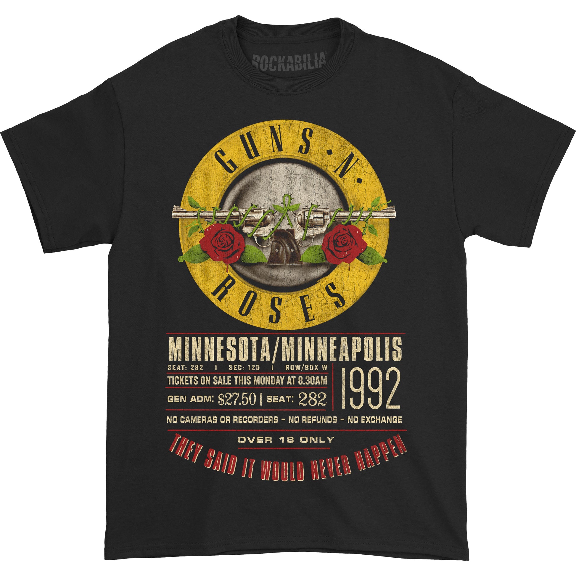 Tour '92 Ticket T-shirt