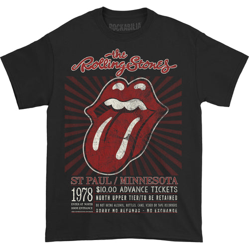 Rolling Stones Rolling Stones Tour '78 Ticket T-shirt