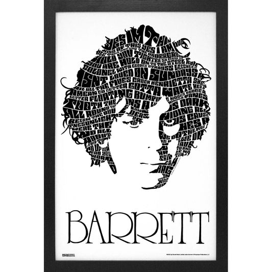 Typographic Facey Framed Wall Art