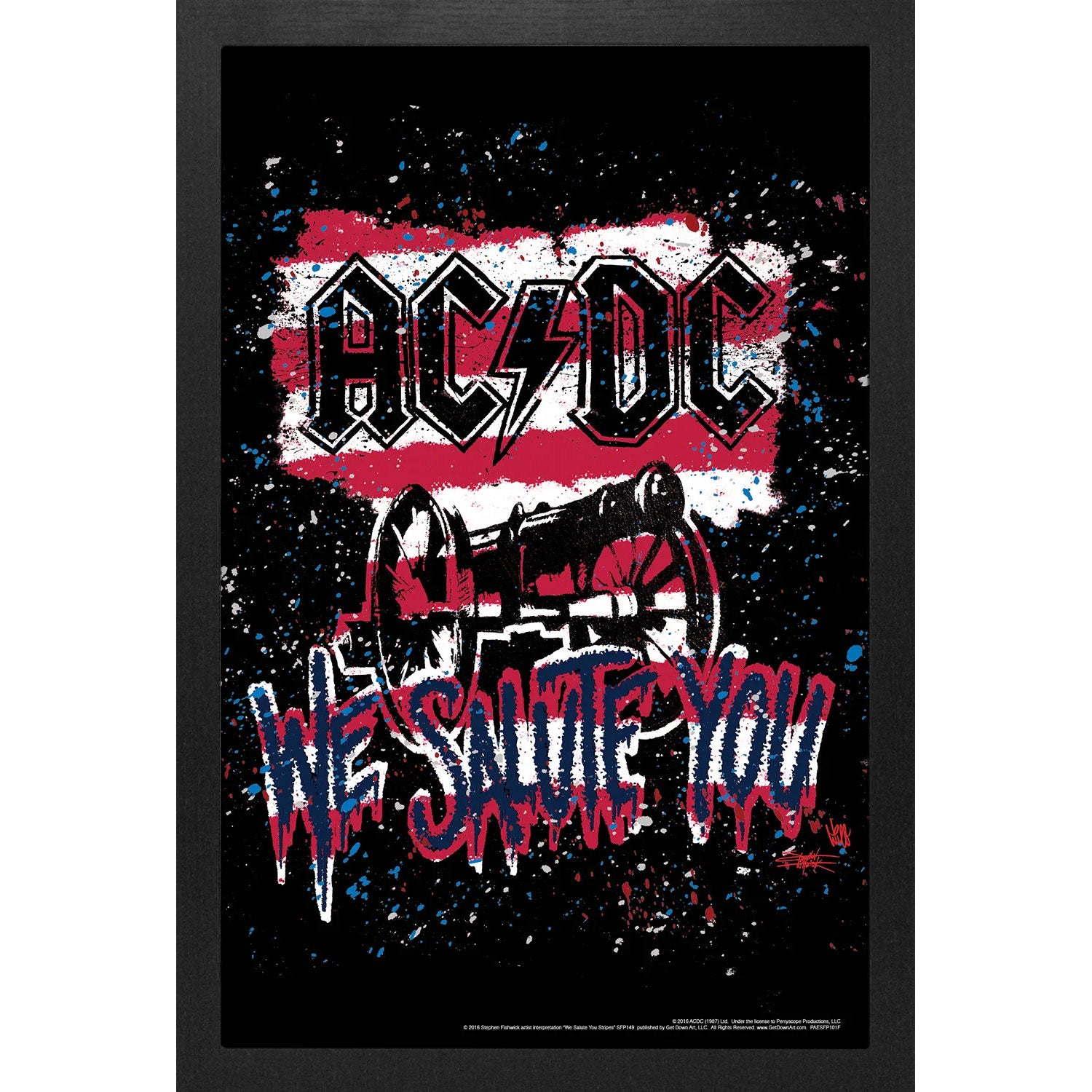 Stephen Fiswick - We Salute You Framed Wall Art