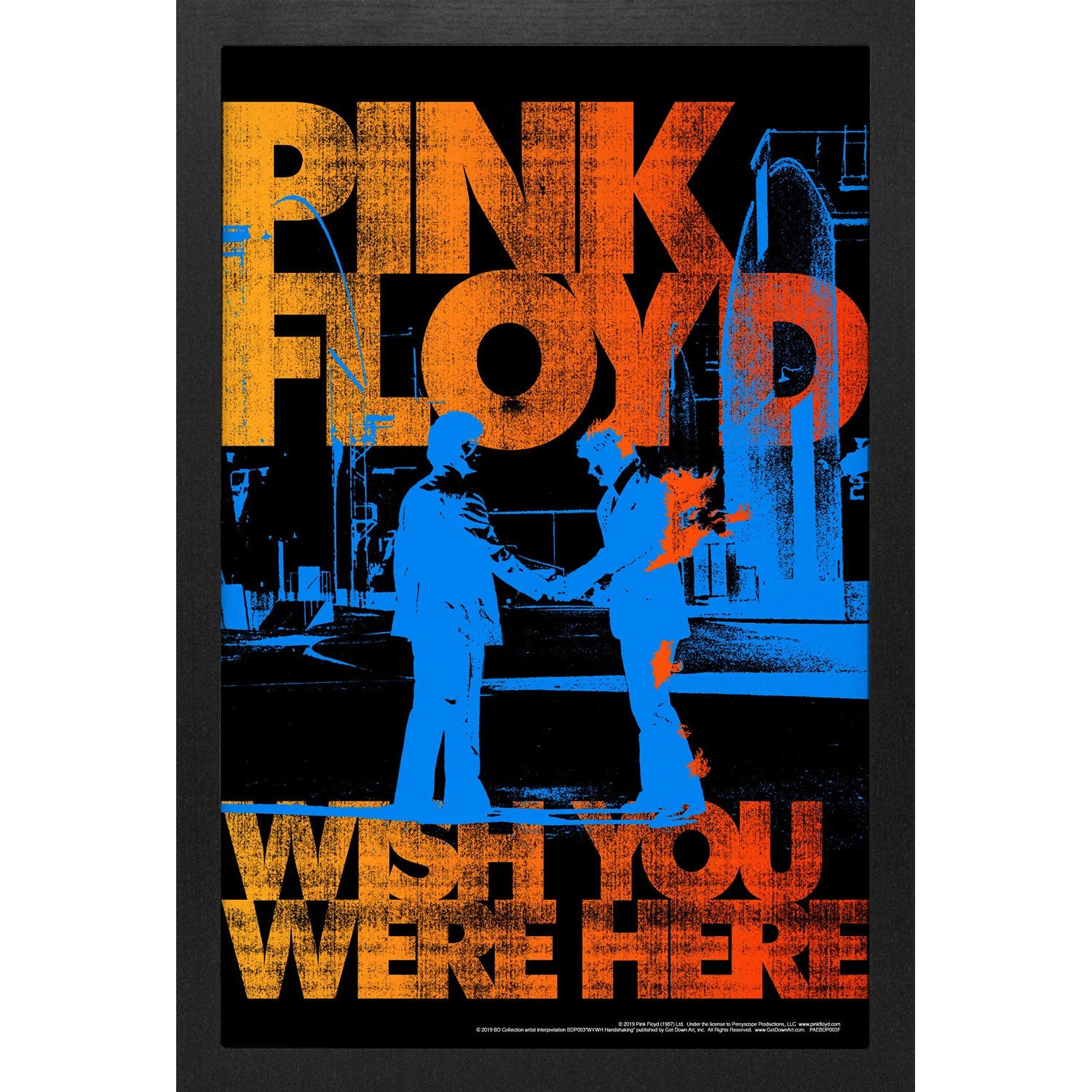 BD Collection-WYWH Hand Shaking Framed Wall Art