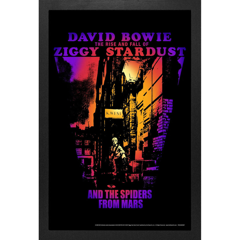 David Bowie BD Collection - Ziggy Stardust Cover Framed Wall Art ...