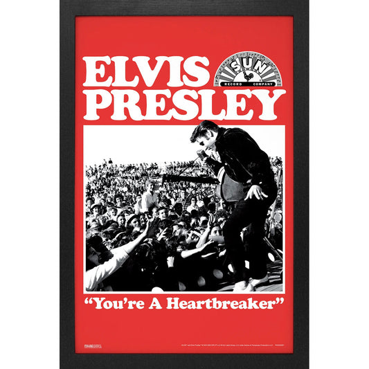 Sun Records - Elvis-Heartbreaker Framed Wall Art