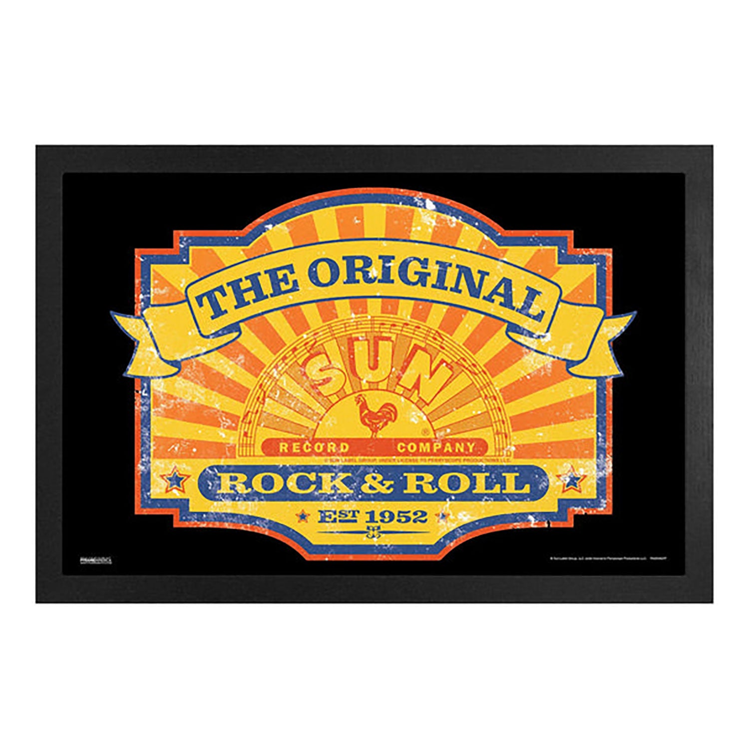 Sun Records The Original Rock & Roll Framed Wall Art