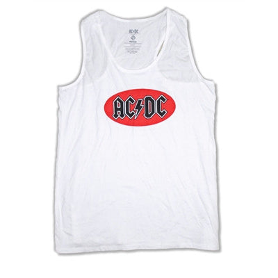 AC/DC Red Oval Men's Tank Top Mens Tank Front