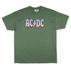 Old Glory on Army Green Tee T-shirt