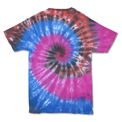 AC/DC White Logo On Burst Tie Dye Tee Tie Dye T-shirt Back