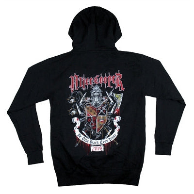 Alice Cooper Shield Zippered Hooded Sweatshirt Back