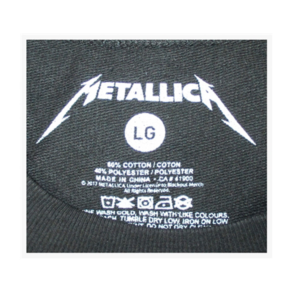 Metallica Doris Distressed Long Sleeve Terry Tunic Long Sleeve Back