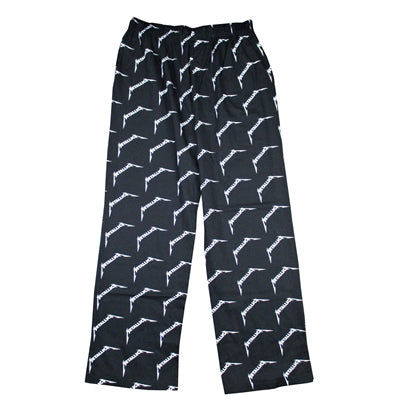 Metallica Logos All Over Print Pajama Pants Lounge Pants Back