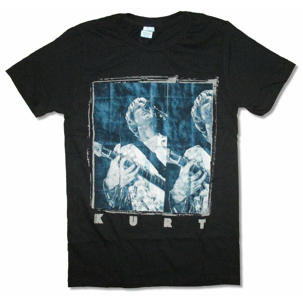 Kurt Cobain Panels Official Grunge T-shirt Front