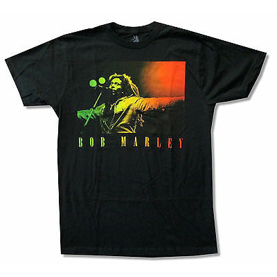 Bob Marley Arms Open Portrait Photo T-shirt 436680 | Rockabilia Merch Store