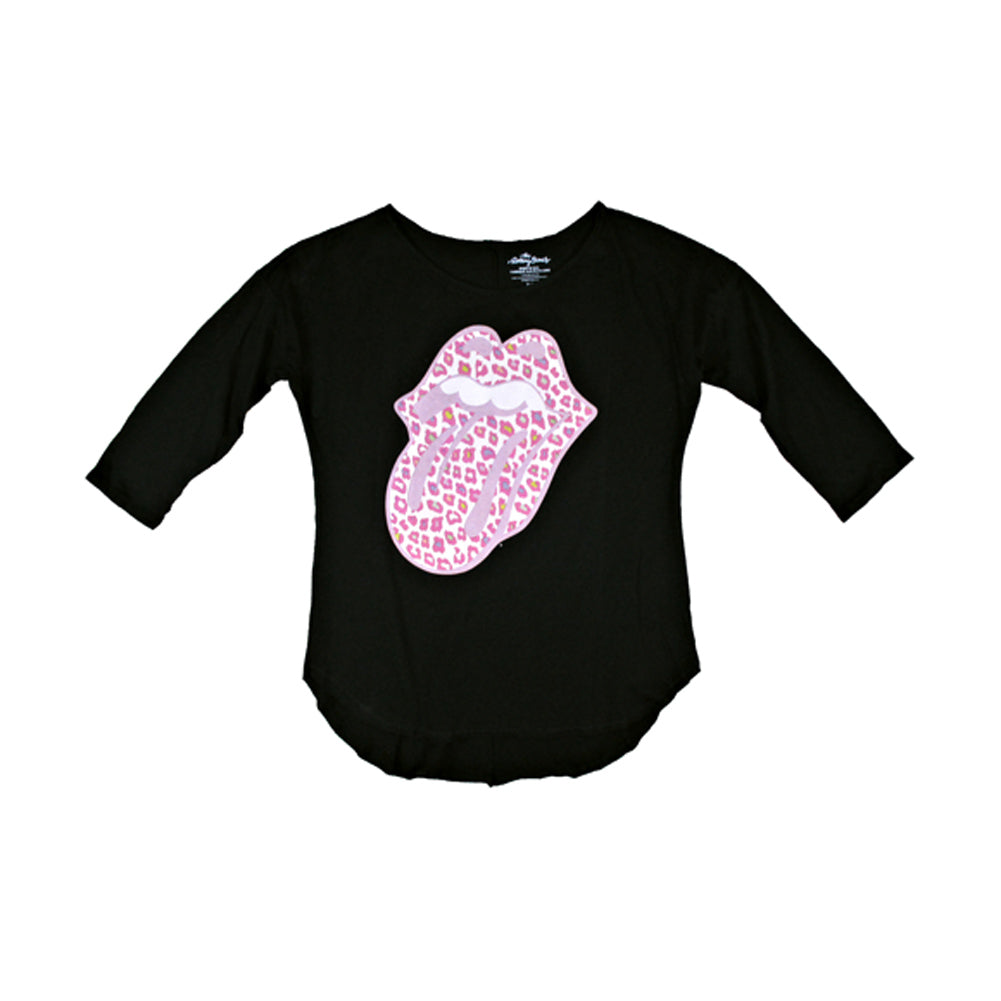 Pink Leopard 3/4 Sleeve Dolman Junior Top