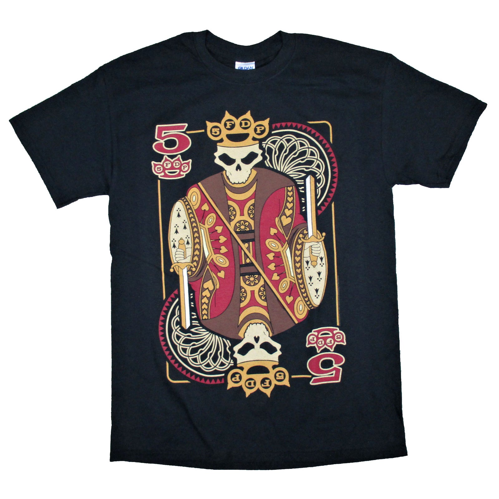 Five Finger Death Punch Card 2014 Tour T-shirt