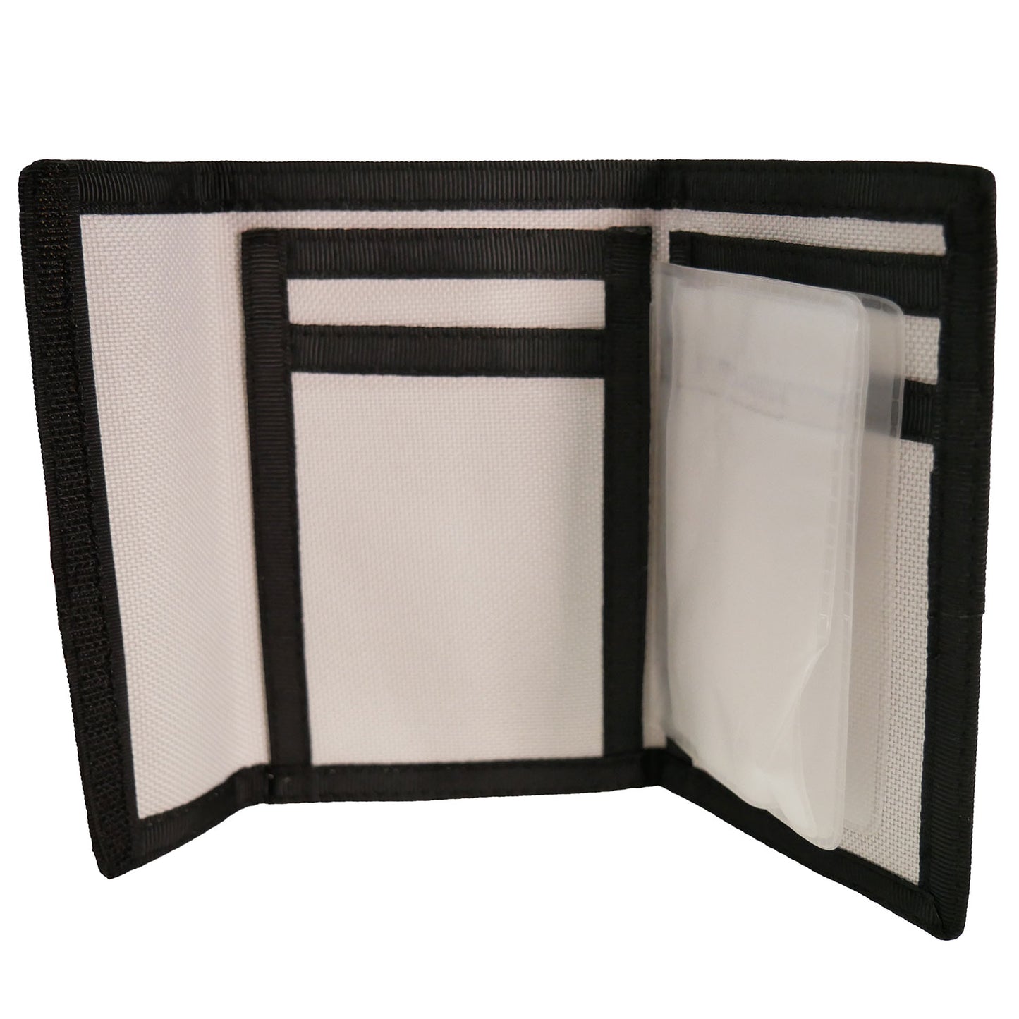 Checkered Print Canvas 8 Pocket Wallet Tri-Fold Wallet