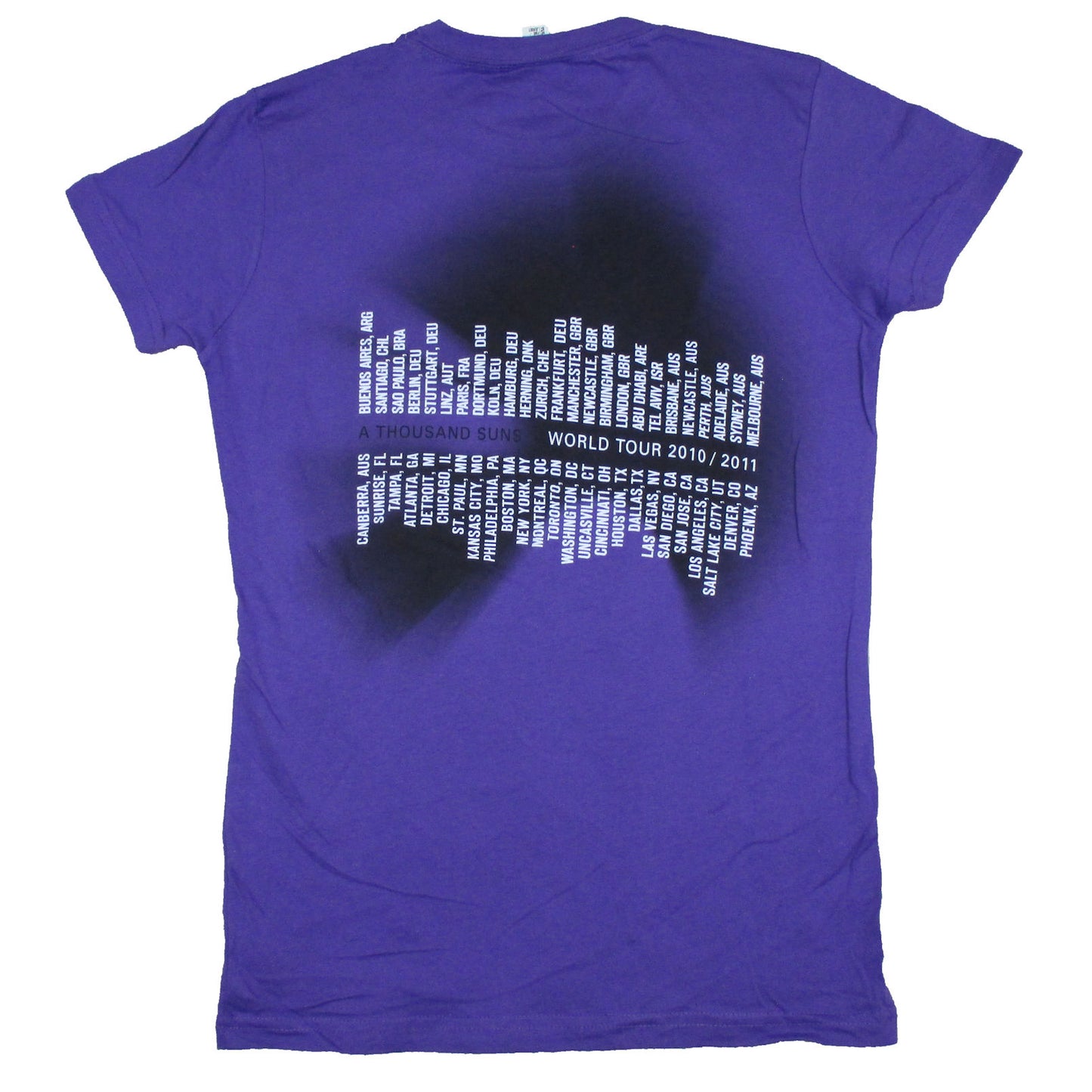 Linkin Park 1000 Suns 2010/2011 World Tour Junior Top Back