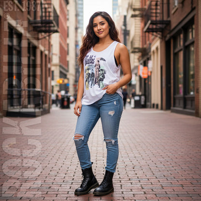 Umbrellas Juniors Crop Tank Top Womens Tank