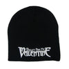 White Embroidered Logo Black Beanie Beanie