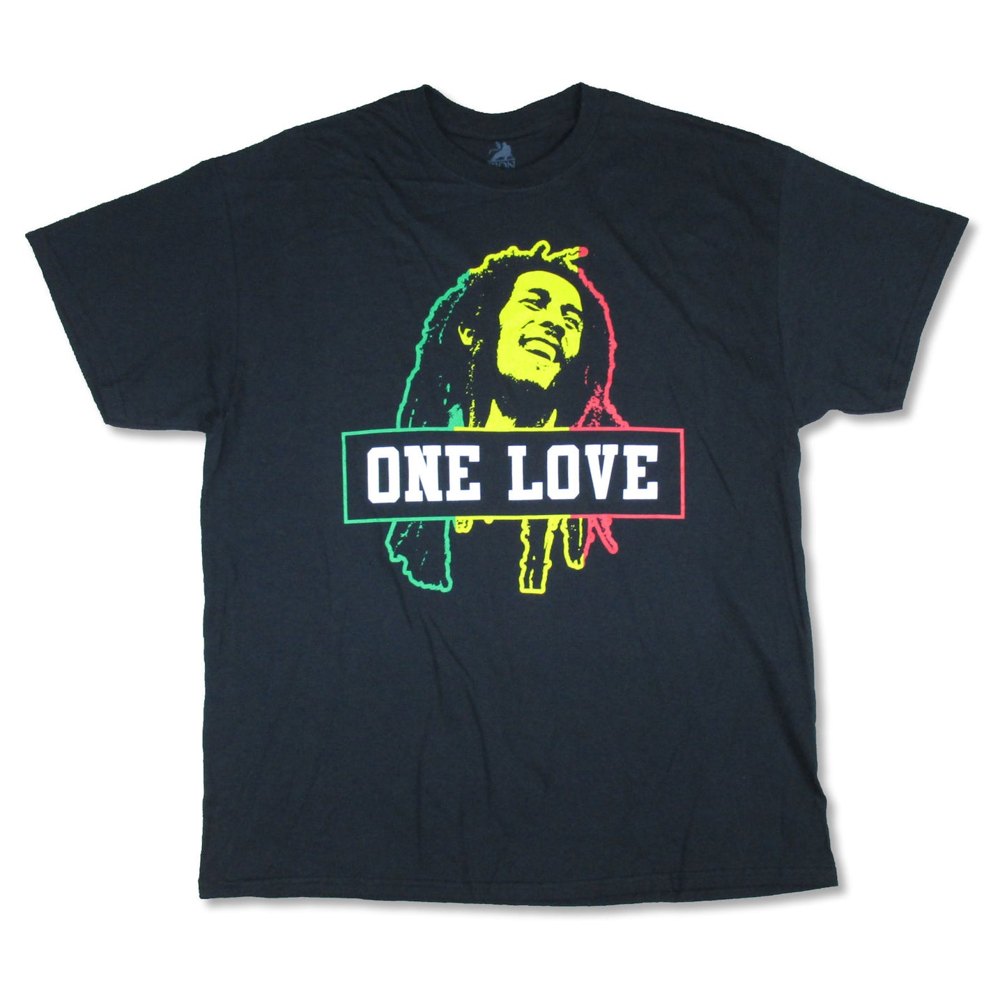 Bob Marley One Love Tri Color Portrait T-shirt Front