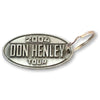 2004 Tour Oval Pendant Metal Key Chain Plastic Key Chain