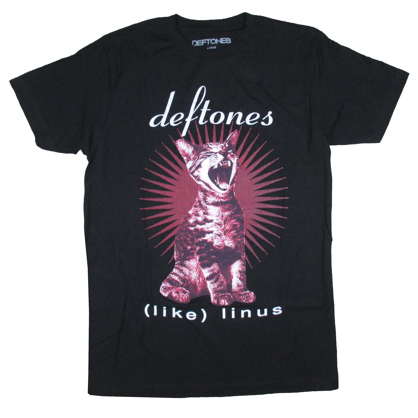 Deftones Cat Linus T-shirt Front