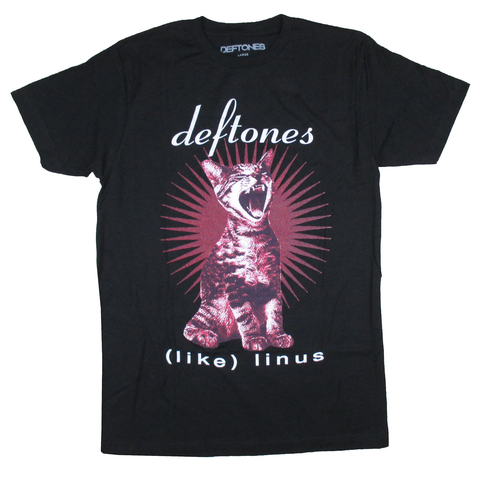 Deftones Cat Linus T-shirt Front