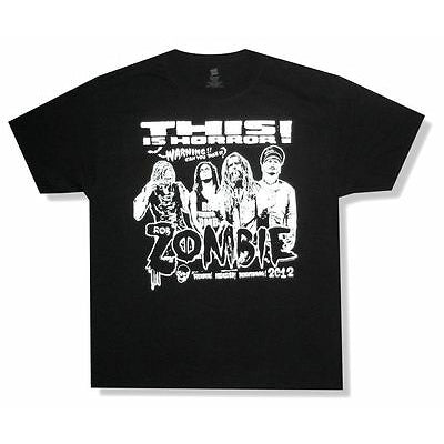 Rob Zombie T-Shirt Ufficiale 'Crash And Burn' – Nuova, Design Band, Cotone 100%