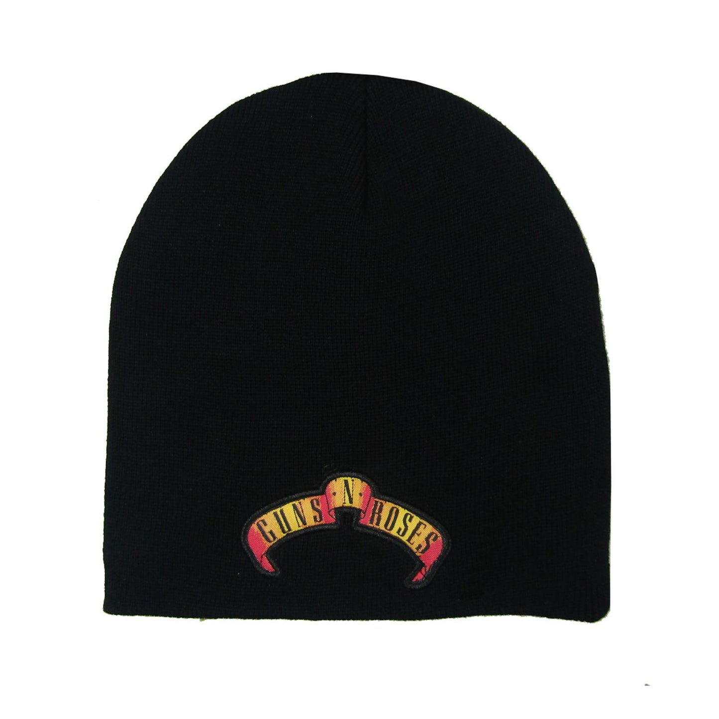 Guns N Roses Banner Logo Black Beanie Beanie Front