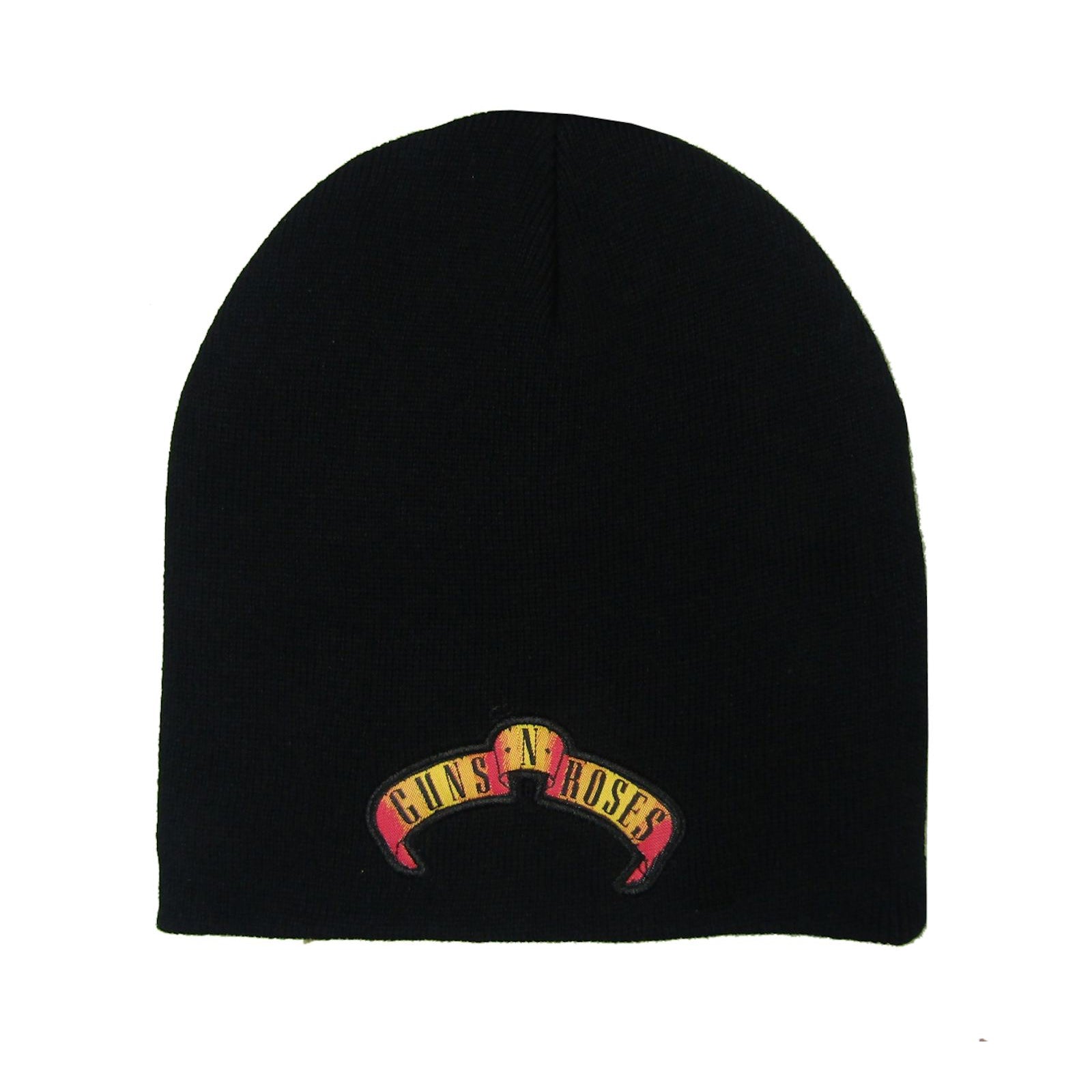 Guns N Roses Banner Logo Black Beanie Beanie Front