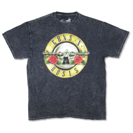 Guns N Roses Distressed Bullet Stonewashed T-shirt Front