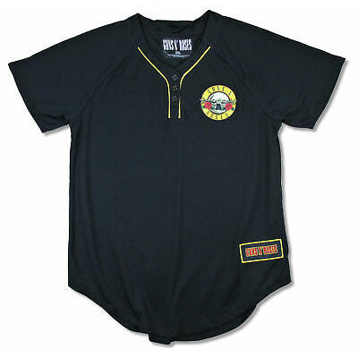 Guns N Roses Patch Henley T-shirt Front