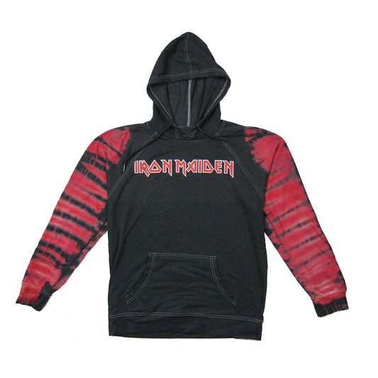 Iron Maiden Ed Kills Tie Dye Sleeves Pullover Hoodie Hooded Sweatshirt Front