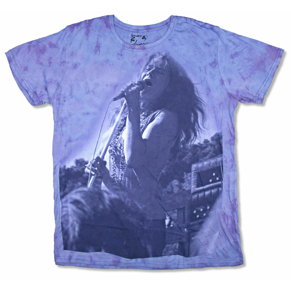 Janis Joplin Treated Tie Dye T-shirt Front