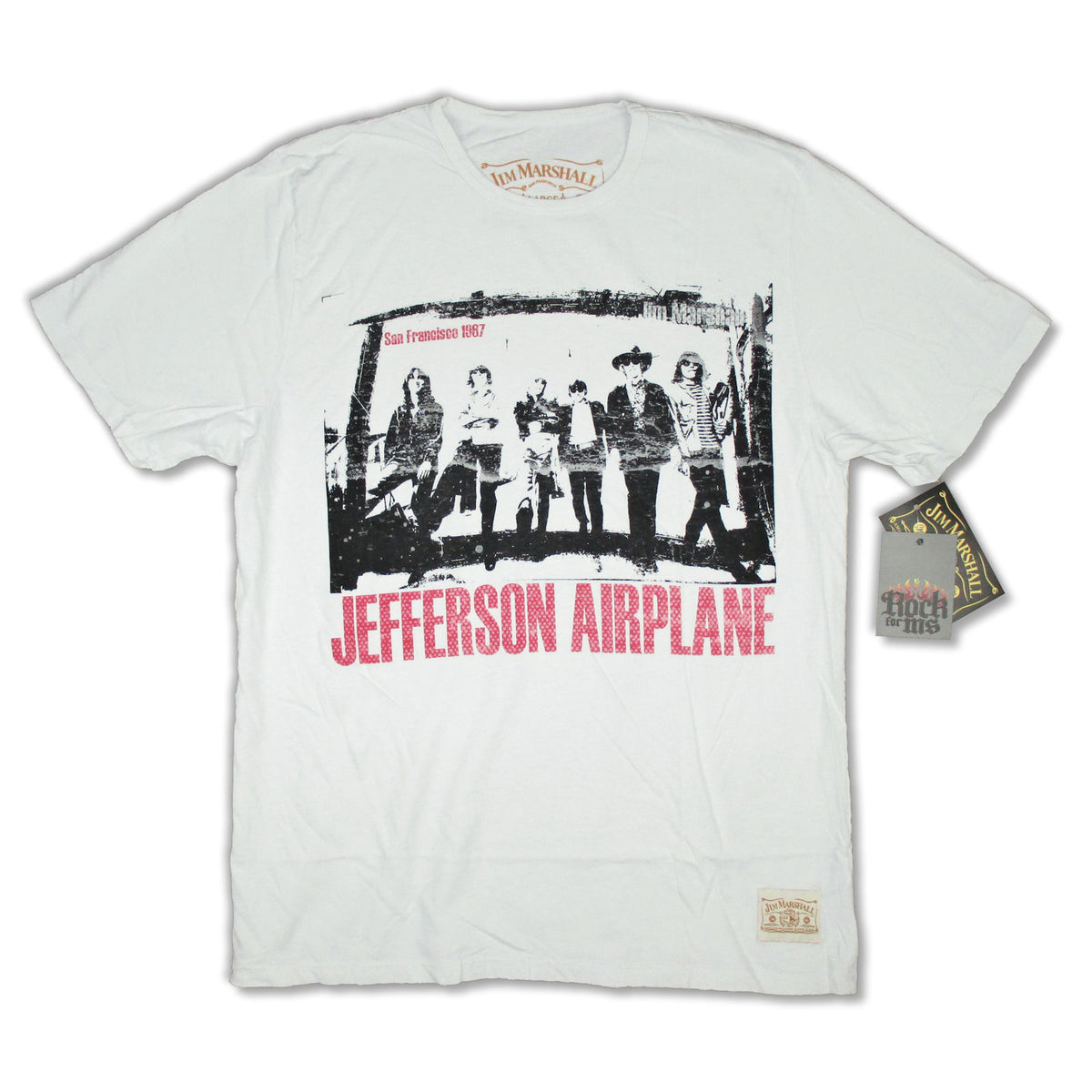Jefferson Airplane San Francisco 1967 Jim Marshall Line T-shirt Front