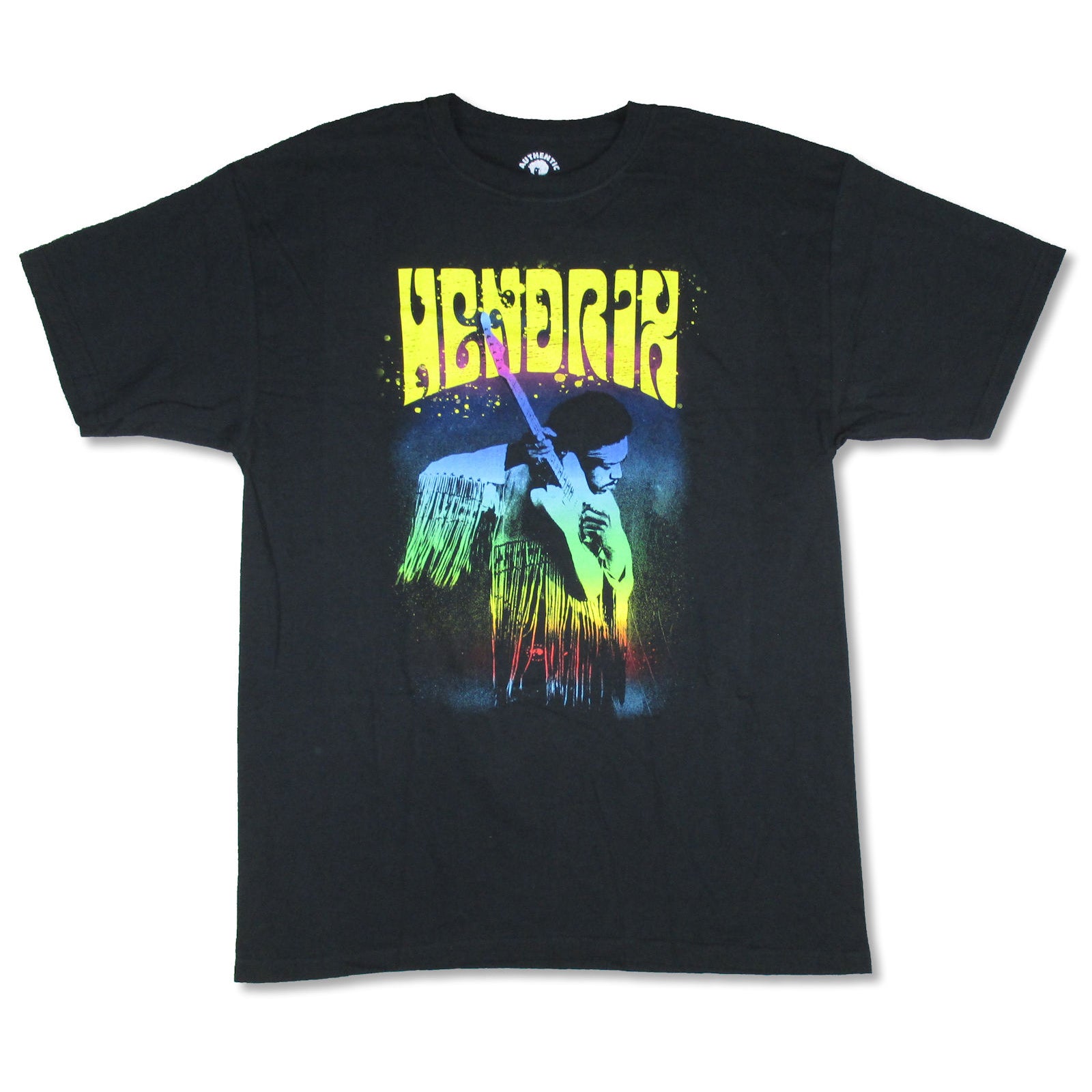 Jimi Hendrix Yellow Logo T-shirt Front