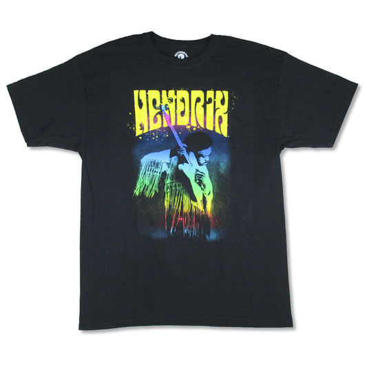 Jimi Hendrix Yellow Logo T-shirt Front