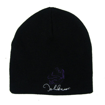 Peace & Love Black Beanie Hat Beanie