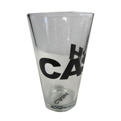 Johnny Cash Black Logo Glass Pint Glass Pint Glass Back