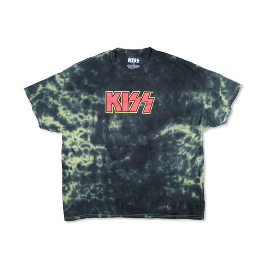 KISS Classic Red Logo Tie Dye T-shirt Front
