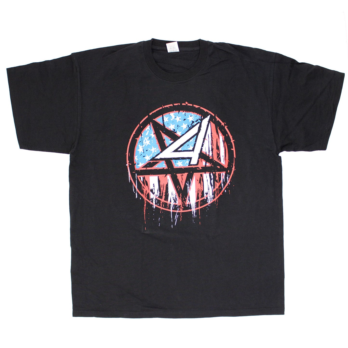 Flag Pentragram Mosh Warning Sign T-shirt