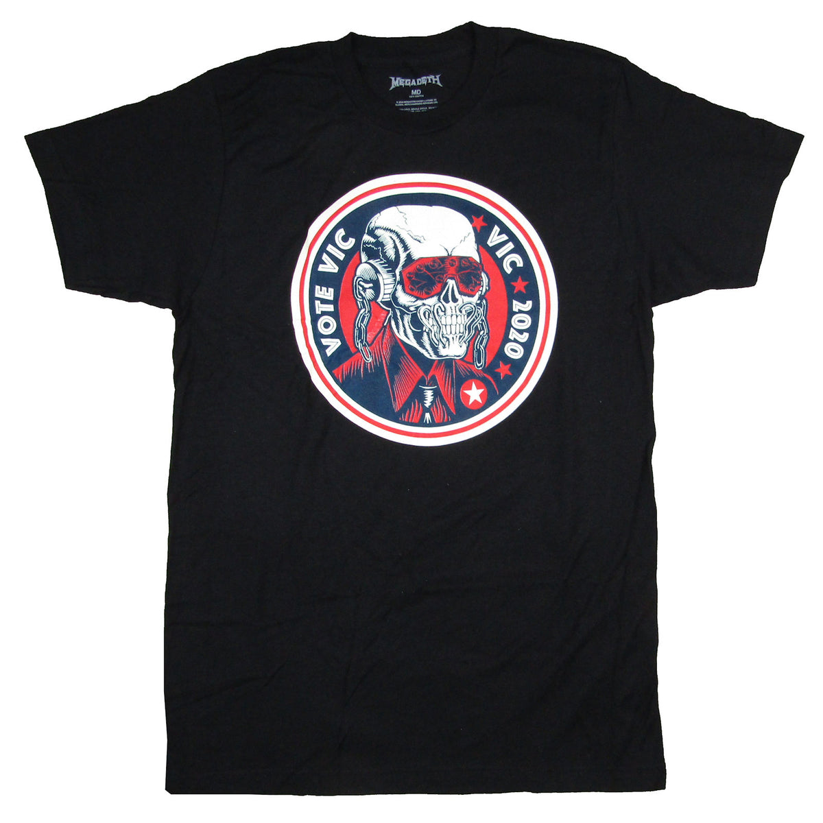 Megadeth Vote Vic T-shirt Front