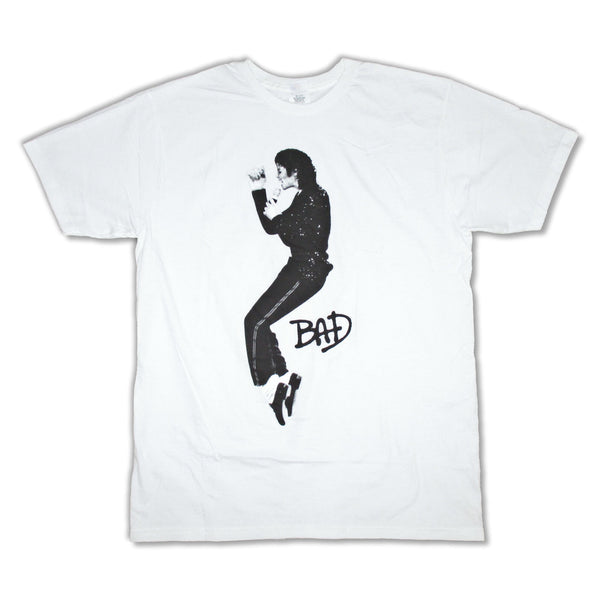 Official Michael Jackson Bad Black And White Photo T-shirt