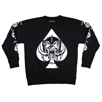 Motorhead Spade Warpig Jumbo Print Crewneck Sweatshirt (No Back Design) Sweatshirt Front