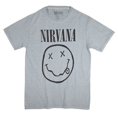 NIRVANA, Shirts, Nirvana Smiley Face Black Tshirt