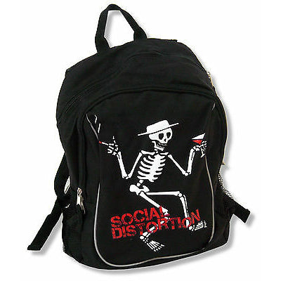 Jumbo Skelly Black Canvas Backpack Backpack