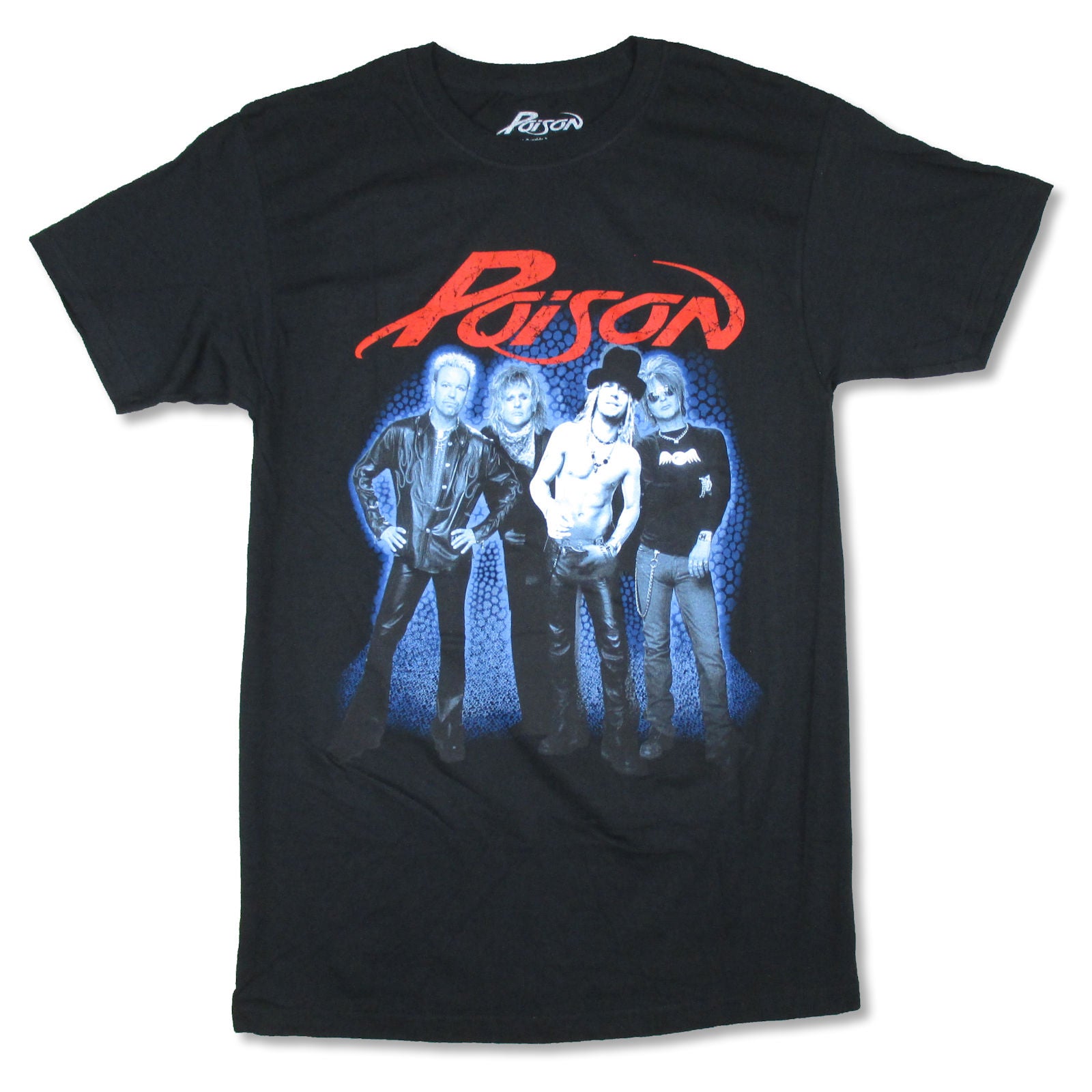 Poison Blue Background Group Photo T-shirt