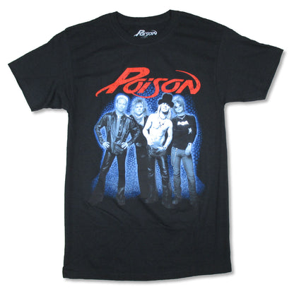 Poison Blue Background Group Photo T-shirt