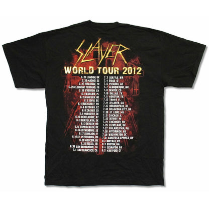 Slayer Crucified World 2012 Tour Europe Usa Uk-ct T-shirt