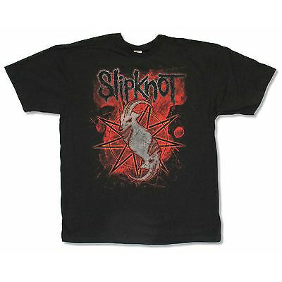 Slipknot Goat Logo Red Splatter Nonagram T-shirt Front